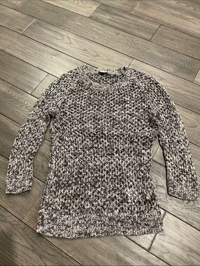 GAP Brown and Beige Crochet Sweater